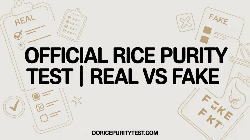 Where the Original Rice Purity Test Came From