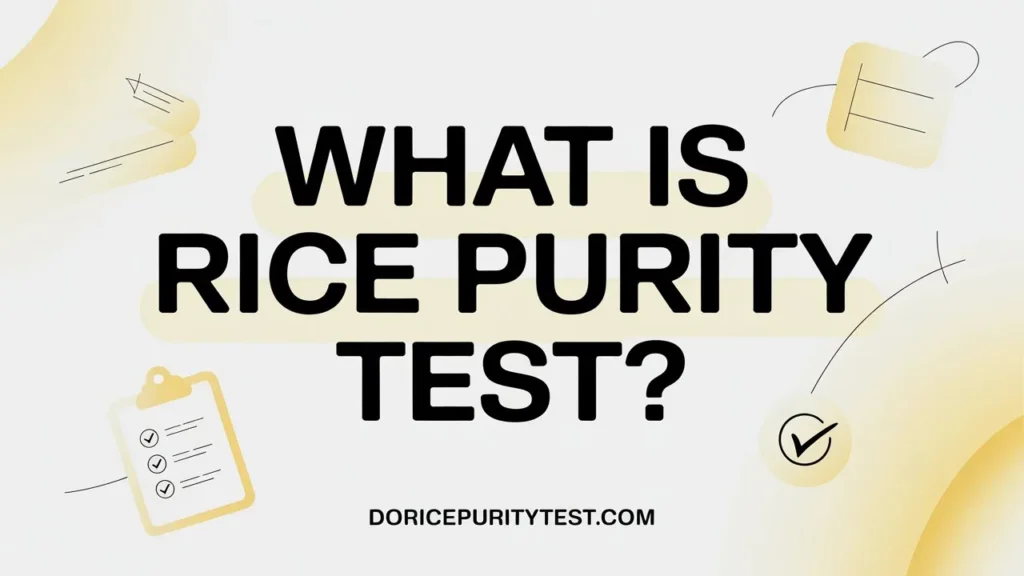 How Does the Rice Purity Test Actually Work?